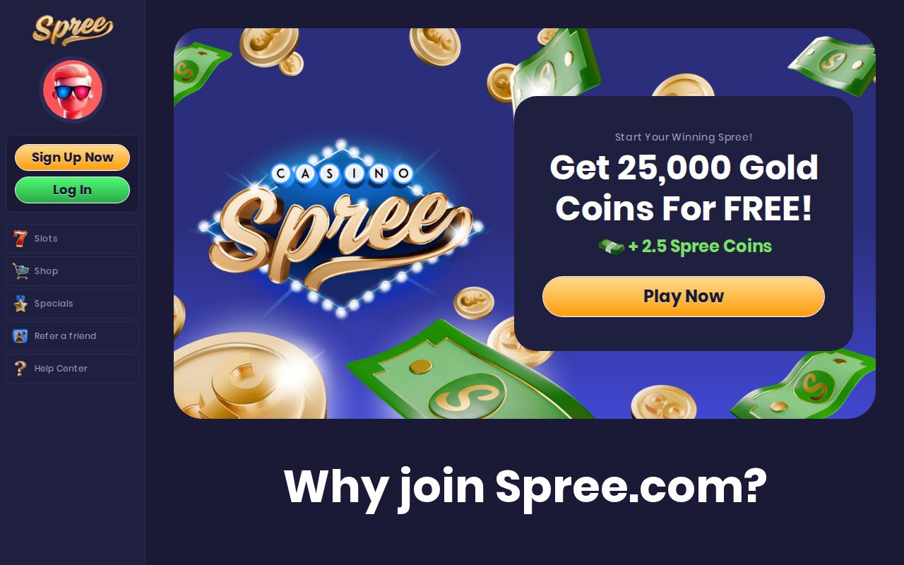Spree casino lobby (US)